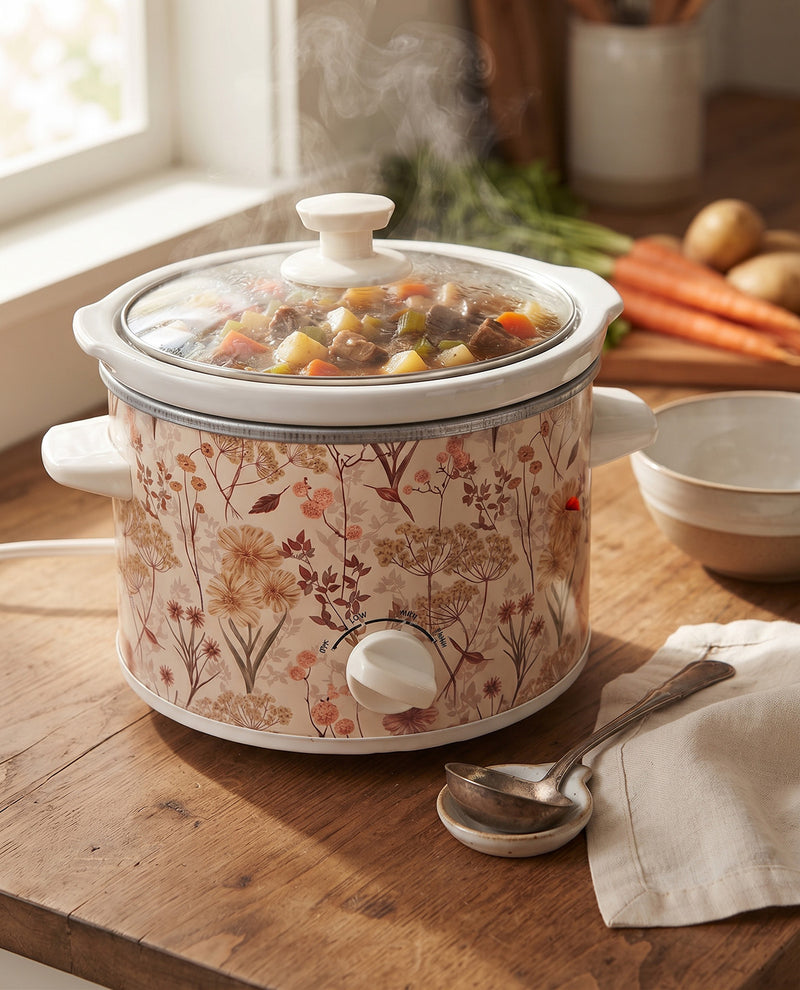 Cwc Neutral Printed Slow Cooker
