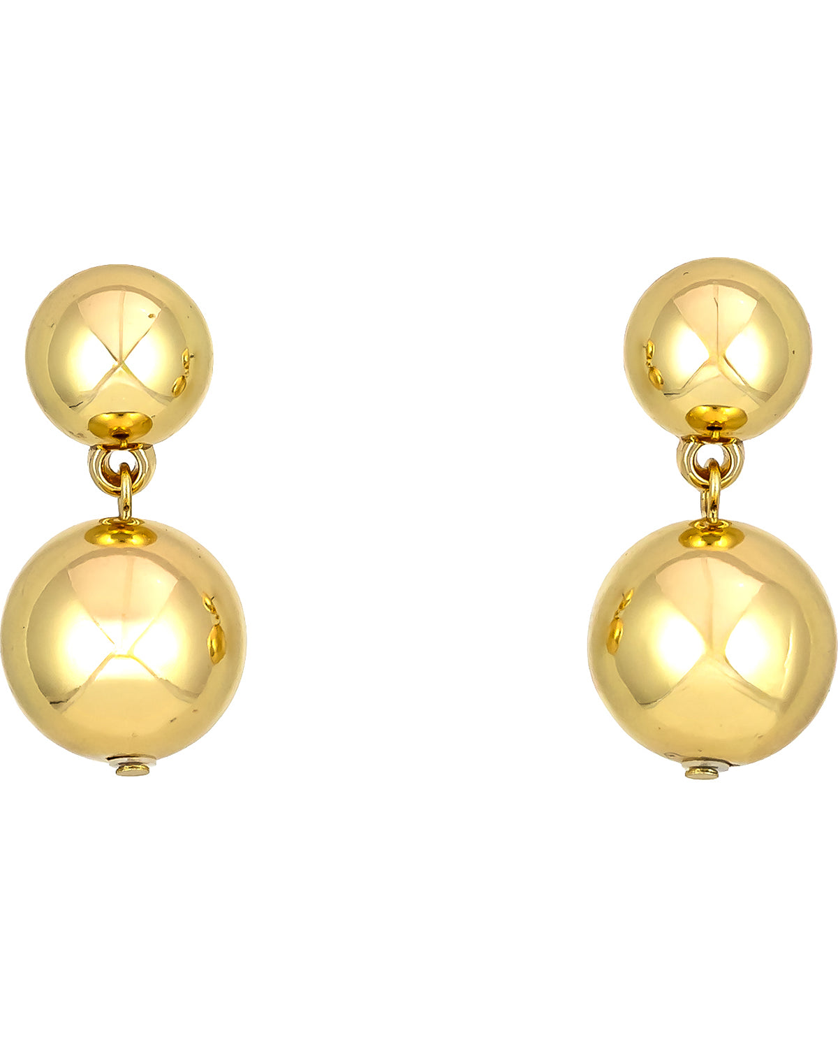 Studio By Dauplaise Gold Post Snowman Earrings