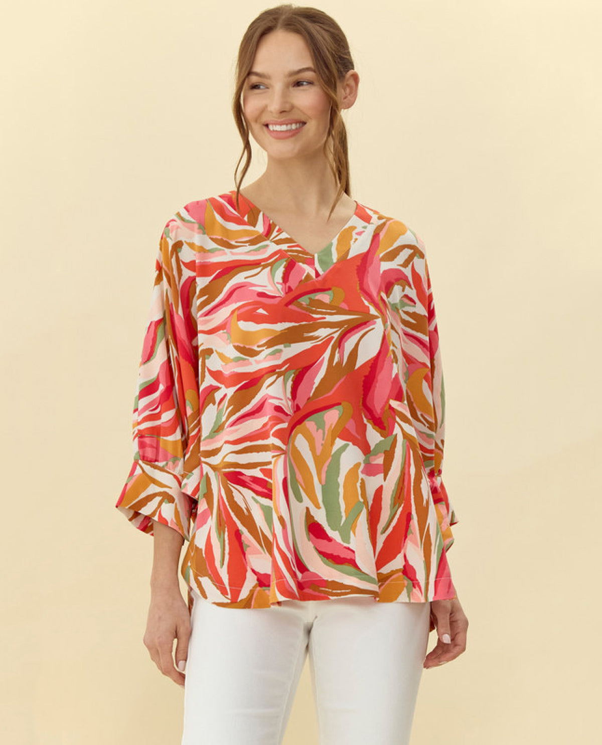 V-Neck Mustard Doloman Top