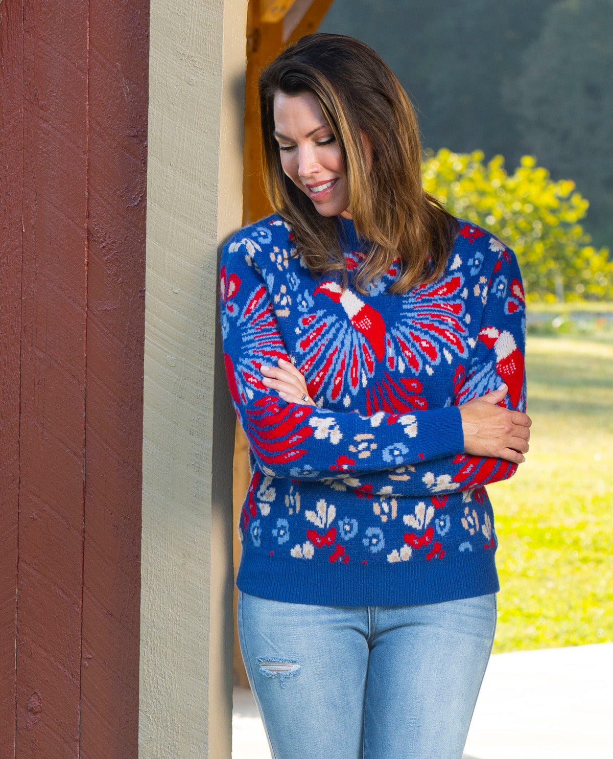 Pullover Printed Sweater