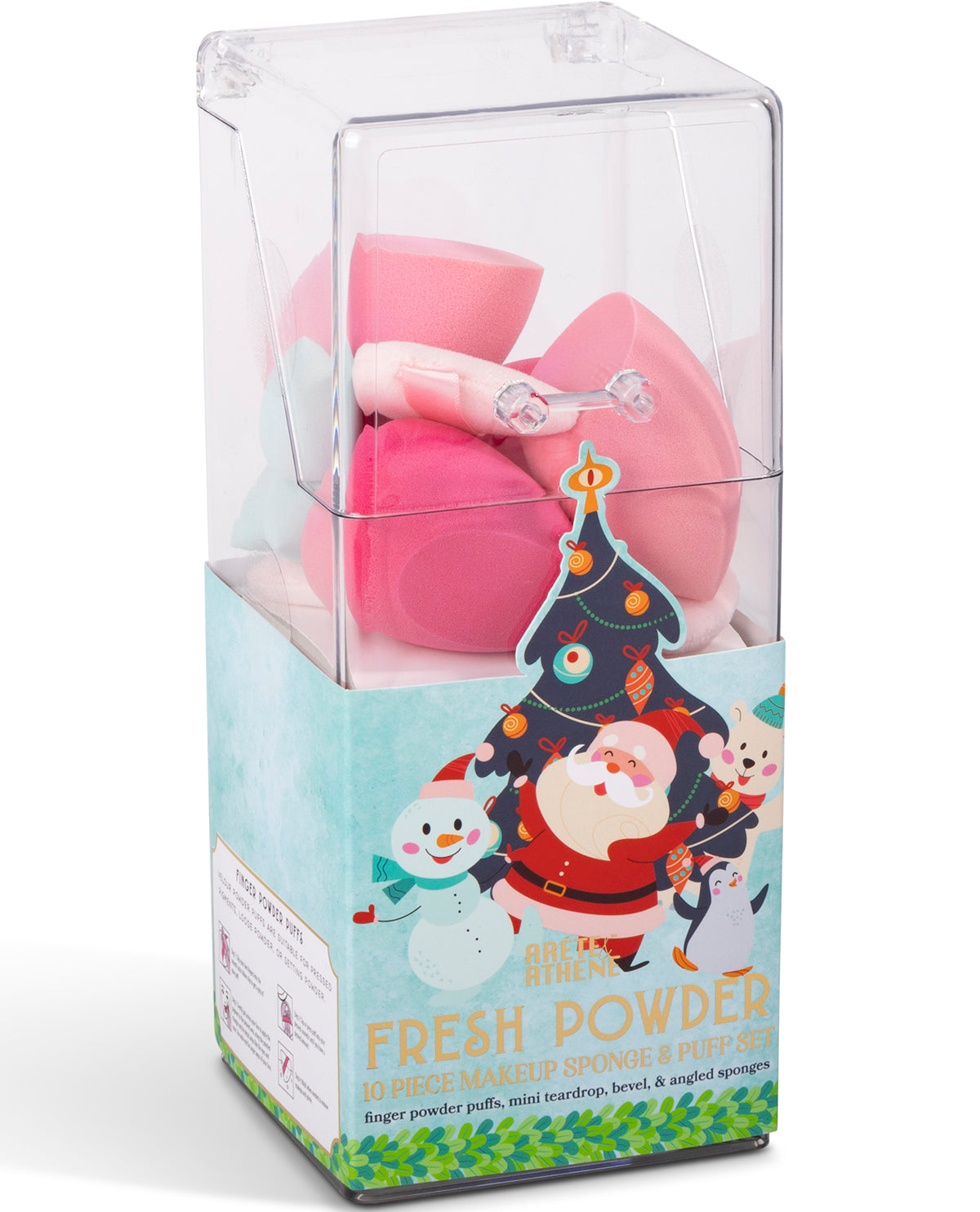 Holiday Makeup Sponge and Powder Puff Gift Set