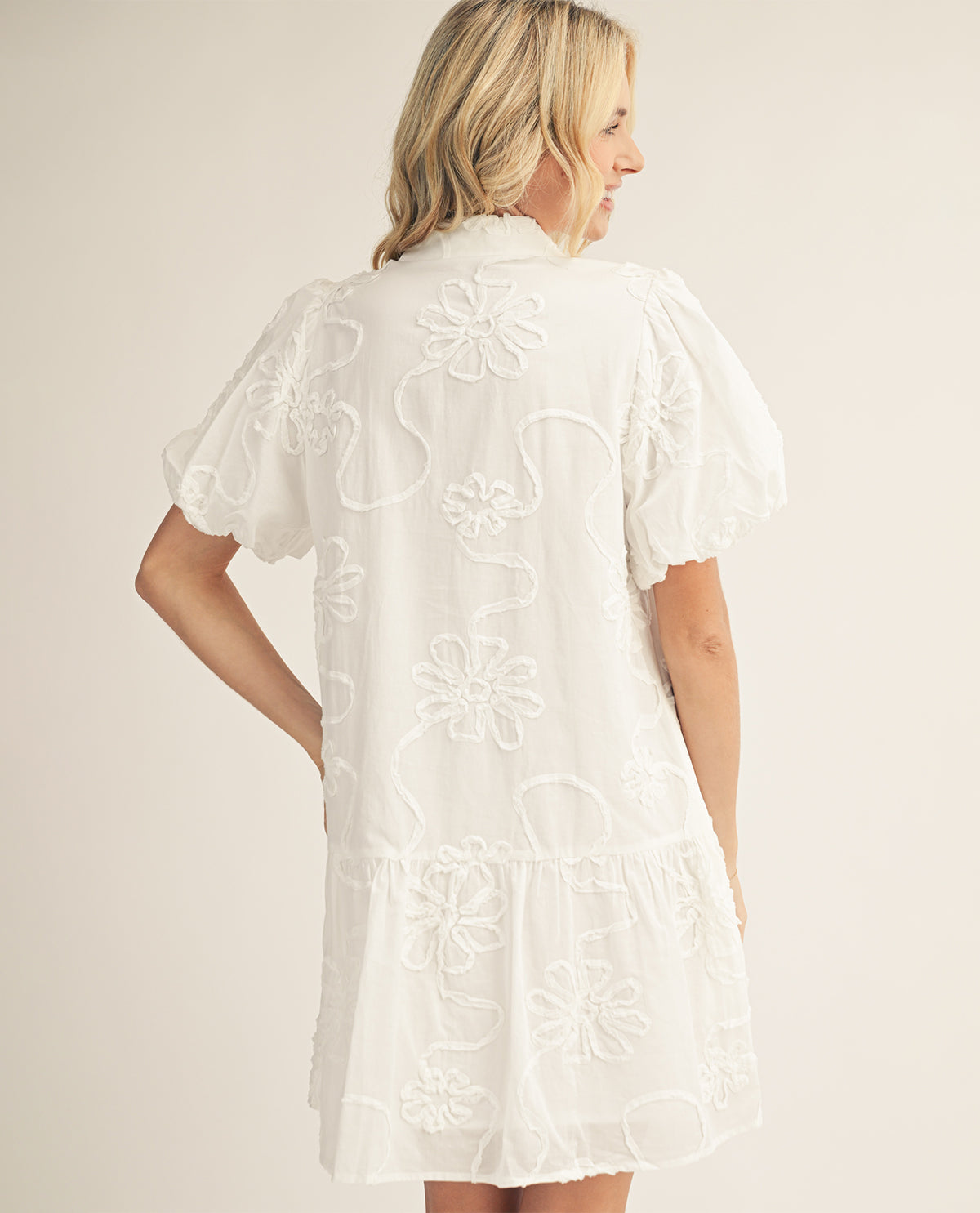 Jodifl Eyelet Shirt Dress White White / 1X