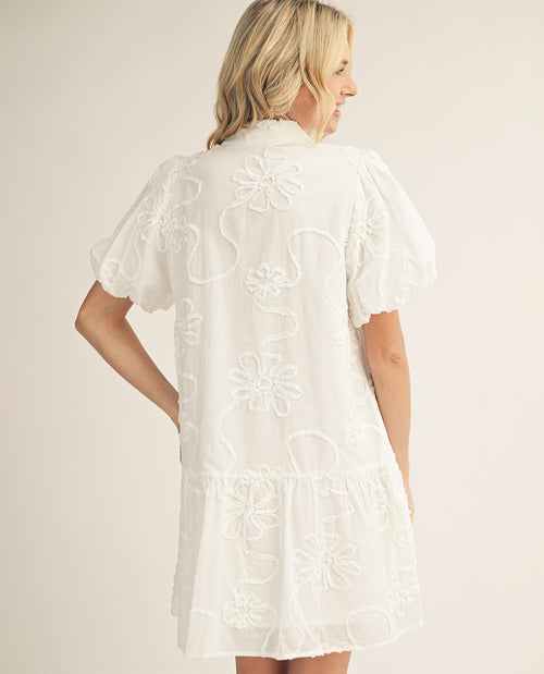 Jodifl Eyelet Shirt Dress White