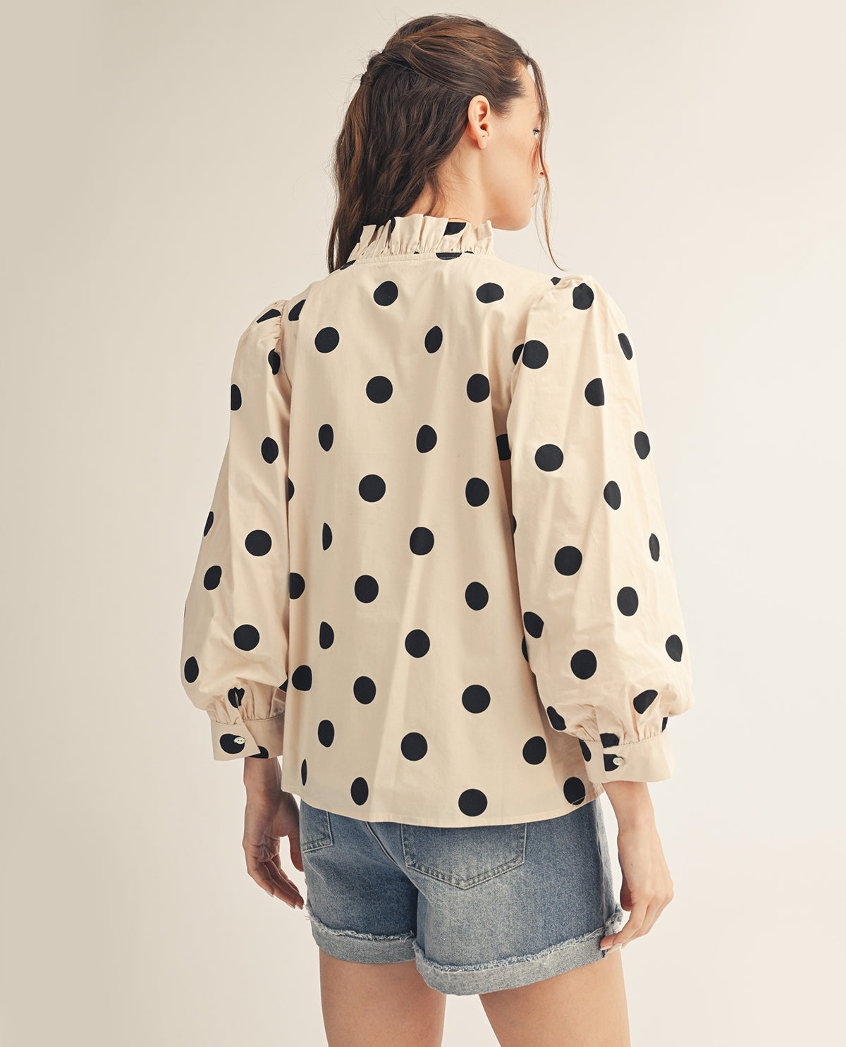 Jodifl Polka Dot Top Cream – Hamrick's Shop