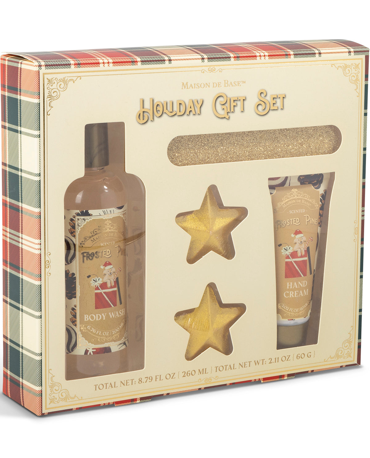 Frosted Pine Holiday Bath Gift Set