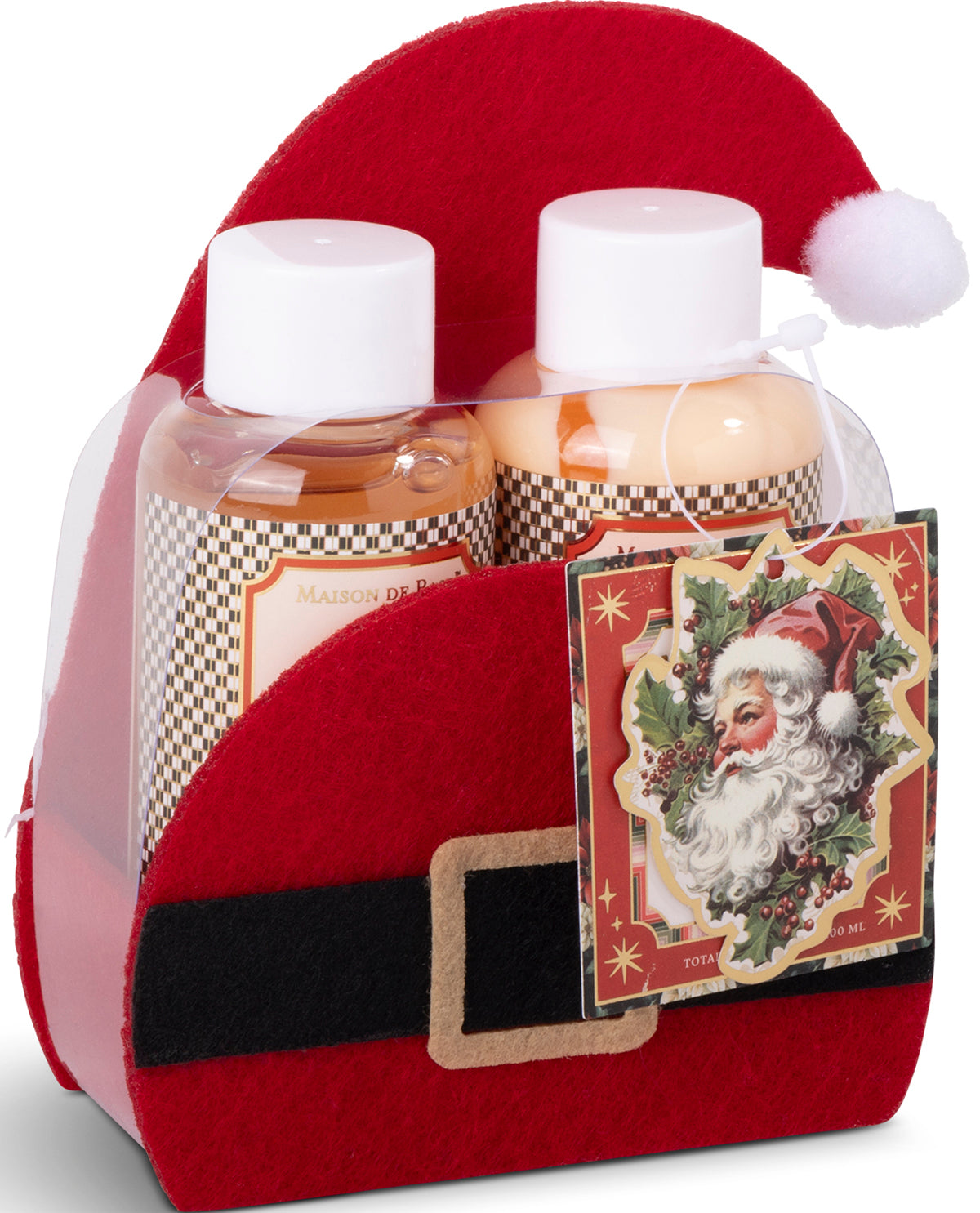 Fragrance Body Wash & Scrub Santa Hat Gift Set