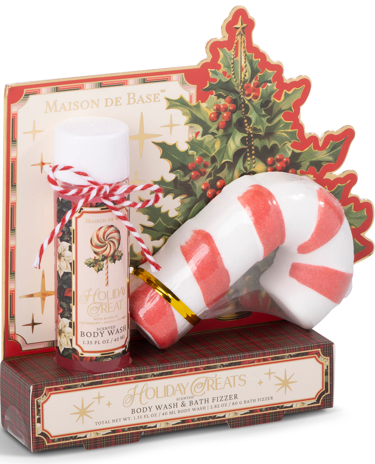 Holiday Treats Scented Body Wash & Bath Fizzer Gift Set