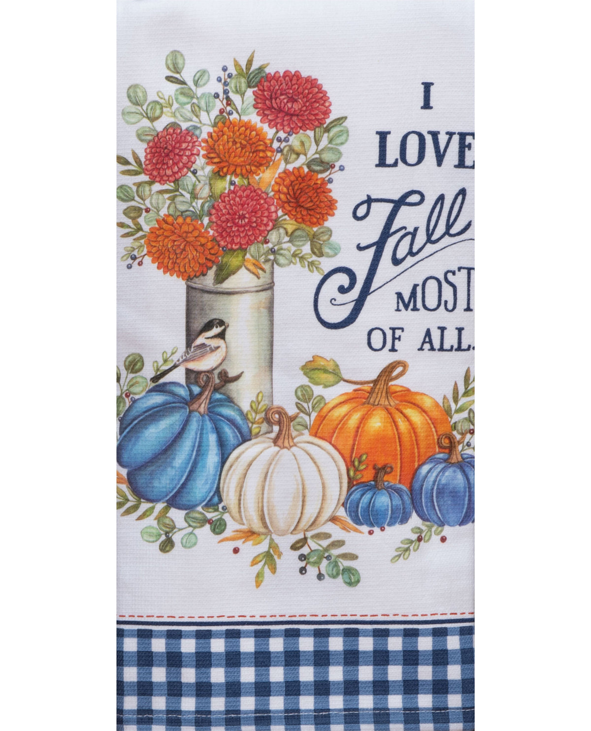 Love Fall Decorative Dual-Purpose Terry Cotton Textile