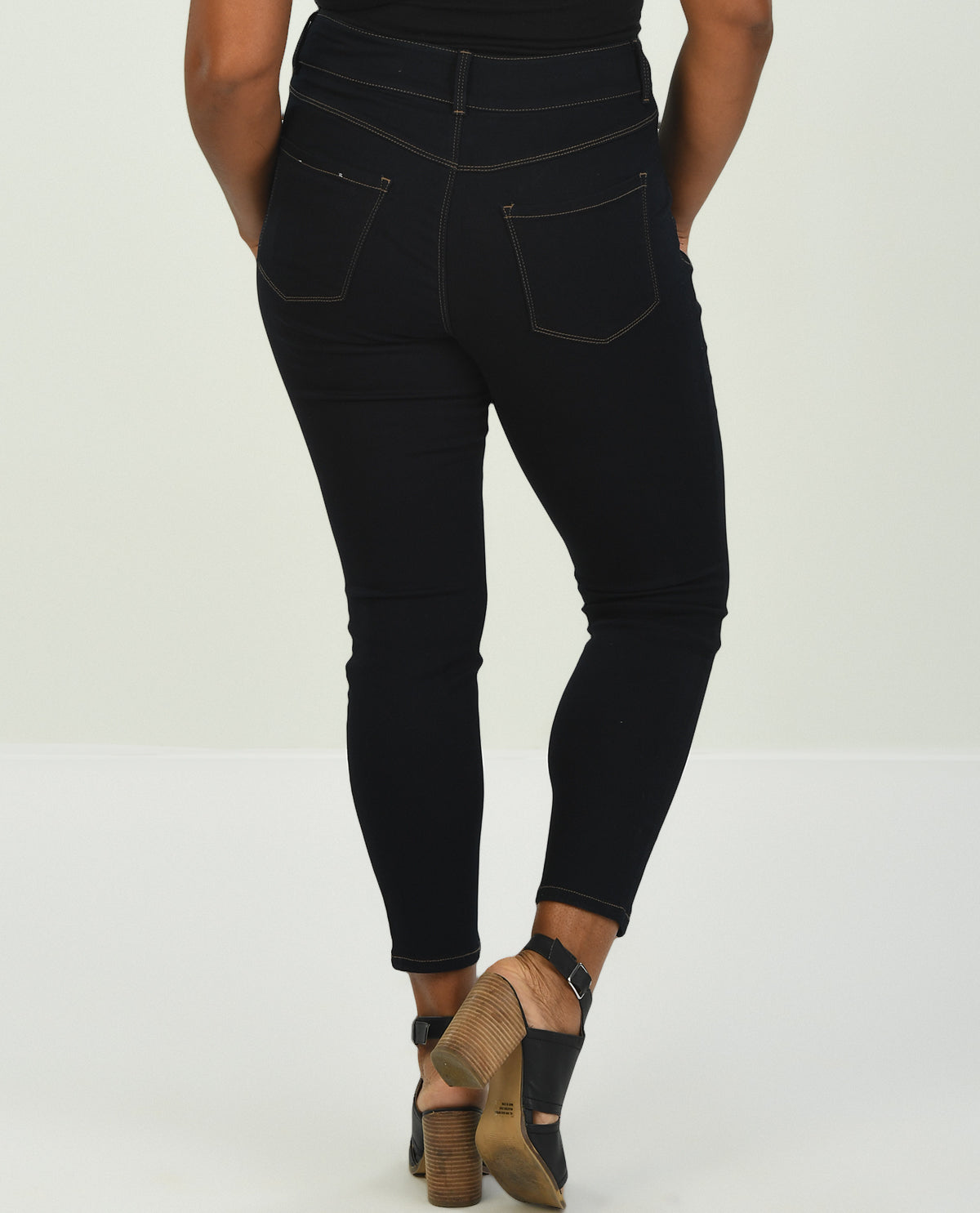 D Jeans Plus Double Button Skinny Jean