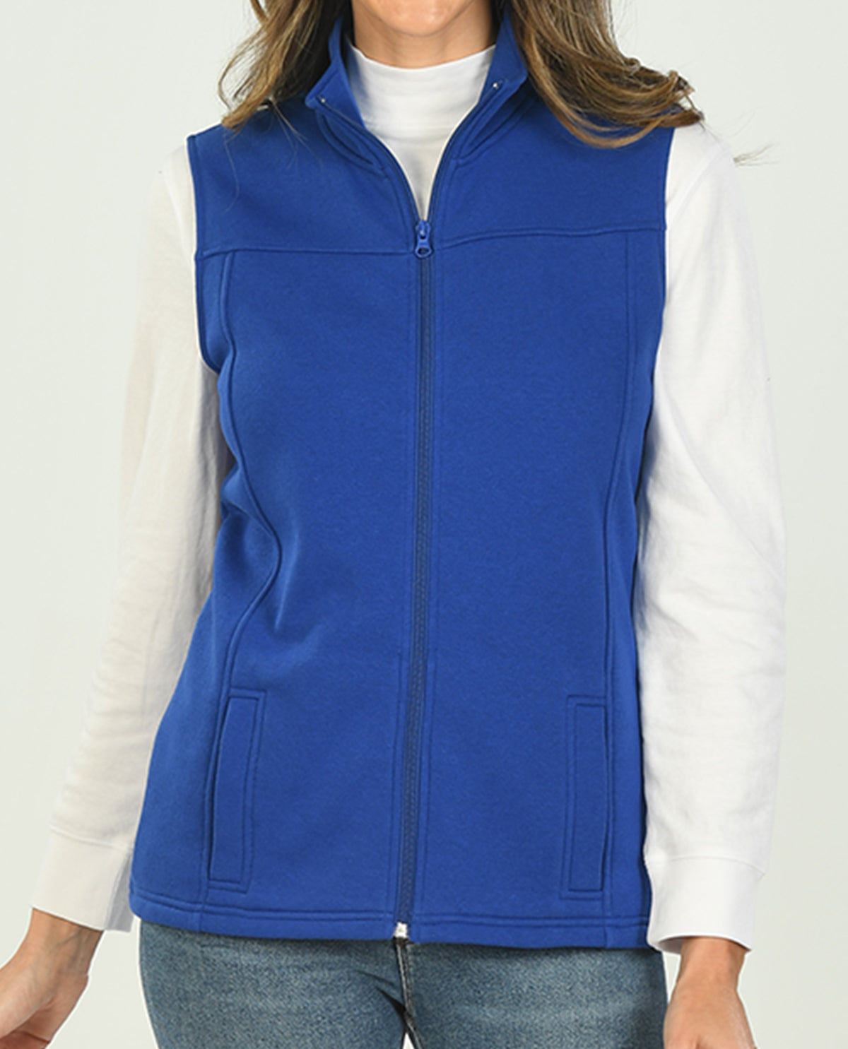 Petite fleece vest best sale