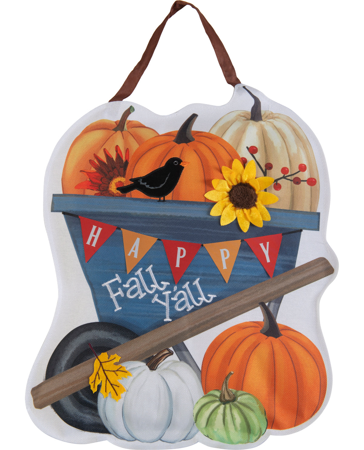 Fall Wagon Door Decor