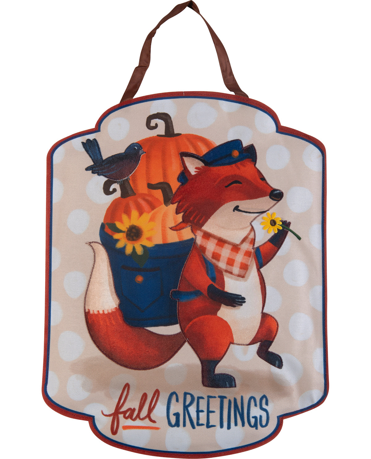 Foxy Fall Greetings Door Decor