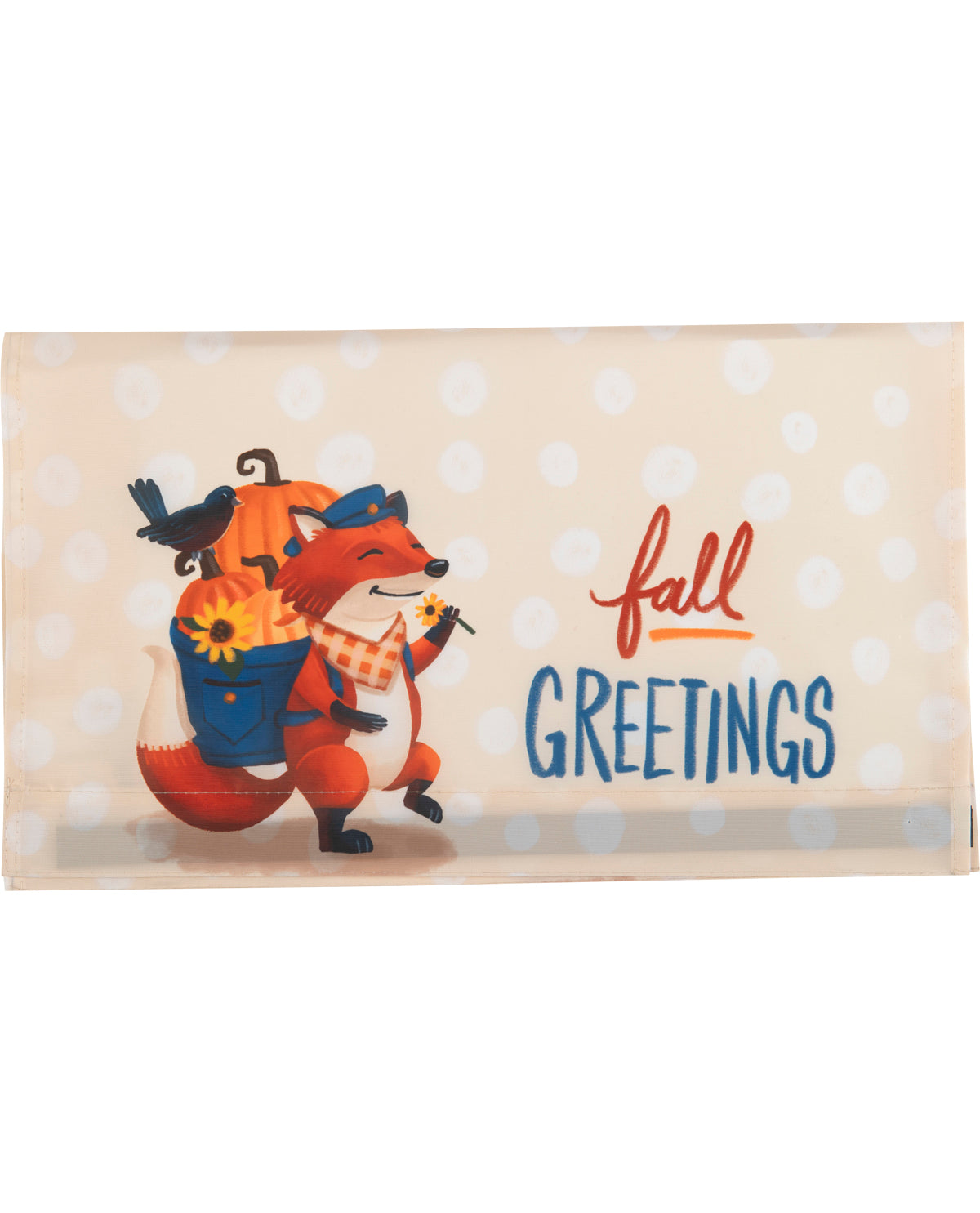 Foxy Fall Greetings Mailbox Cover