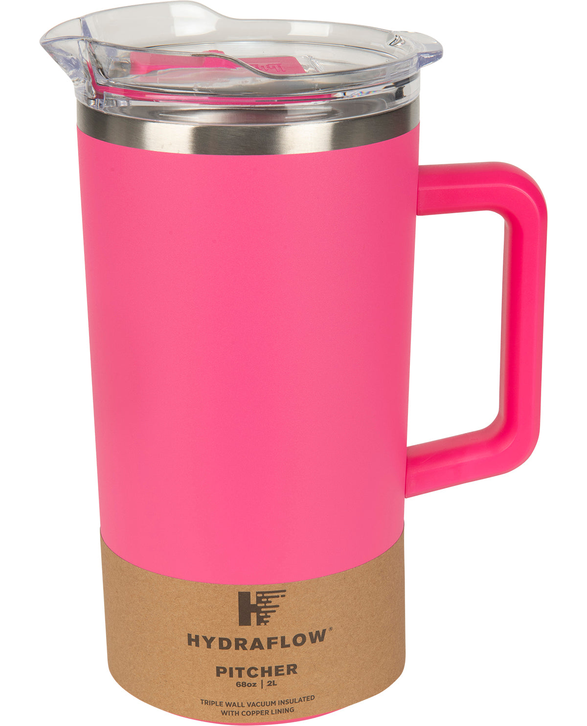 2 Liter Insulated Pitcher - Hot Pink