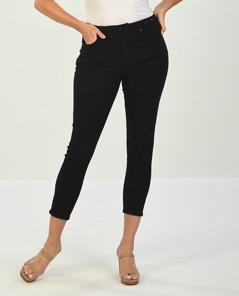 D Jeans Women's Black Ankle Jean