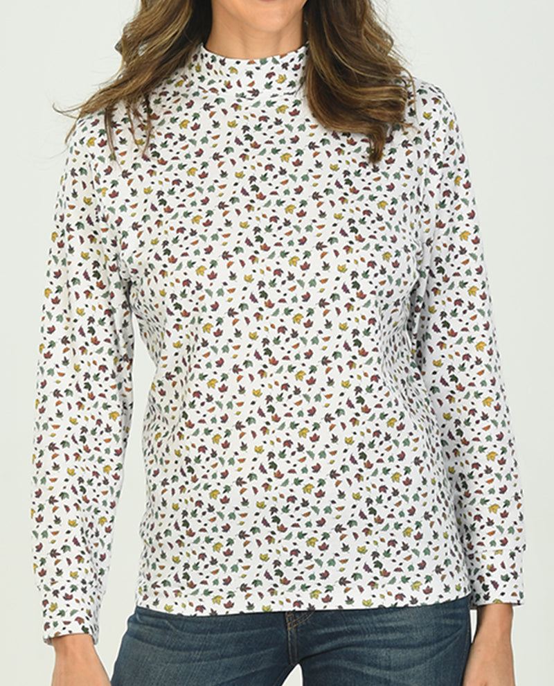 Missy Assorted Printed Mock Neck Tops