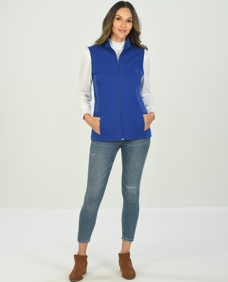 Missy Zip Through Fleece Vest