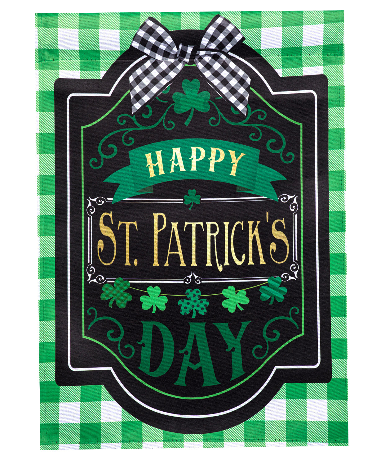 Happy St Patrick's Day Sign Large Flag