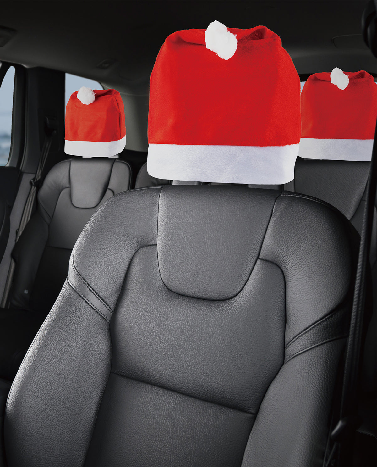 Head Rest Santa Hats - Four Pack