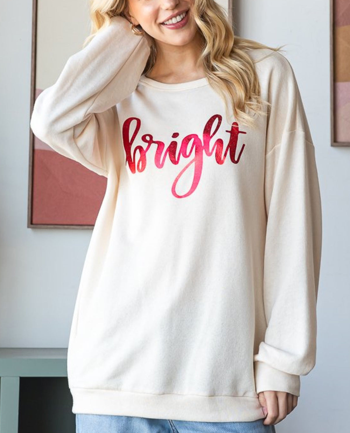 Long Sleeve Holiday Bright Tunic