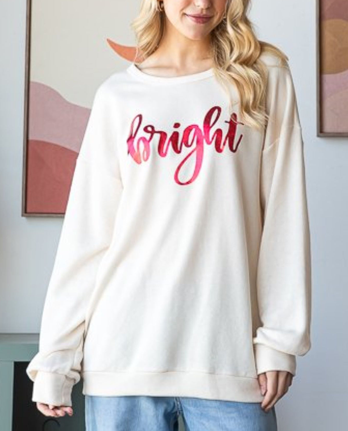 Long Sleeve Holiday Bright Tunic