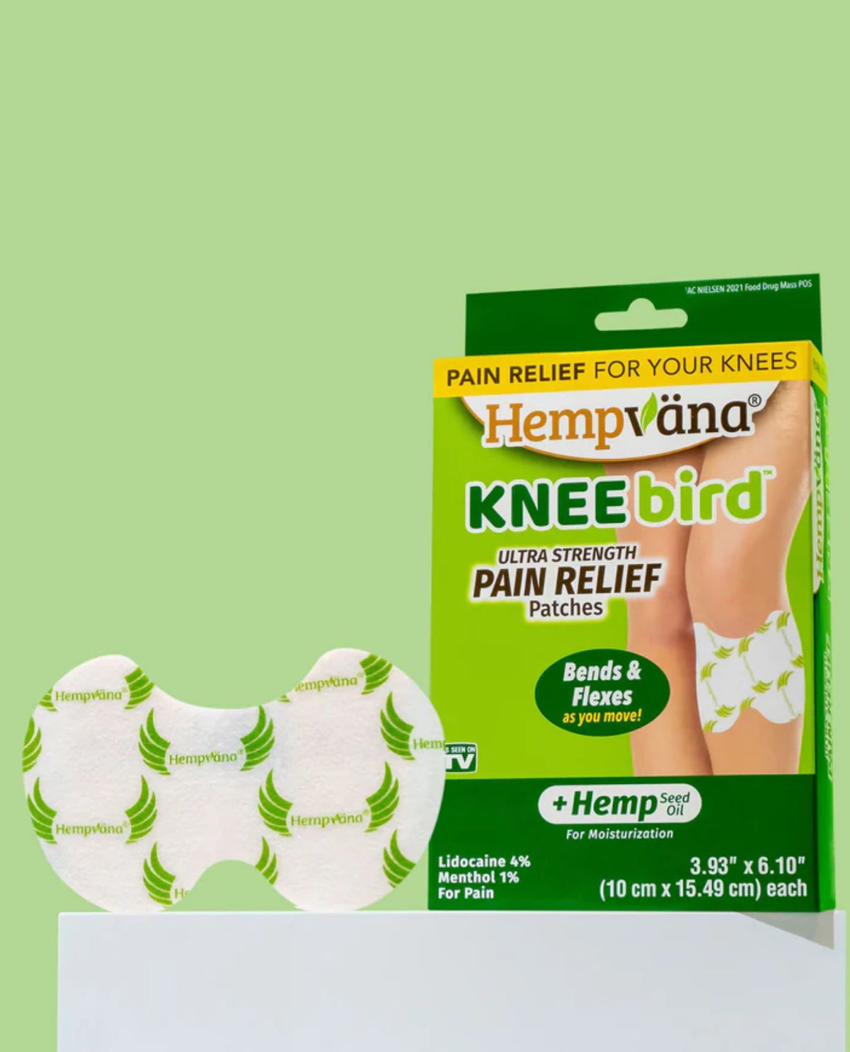 Hempvana Knee Bird Pain Relief Patches