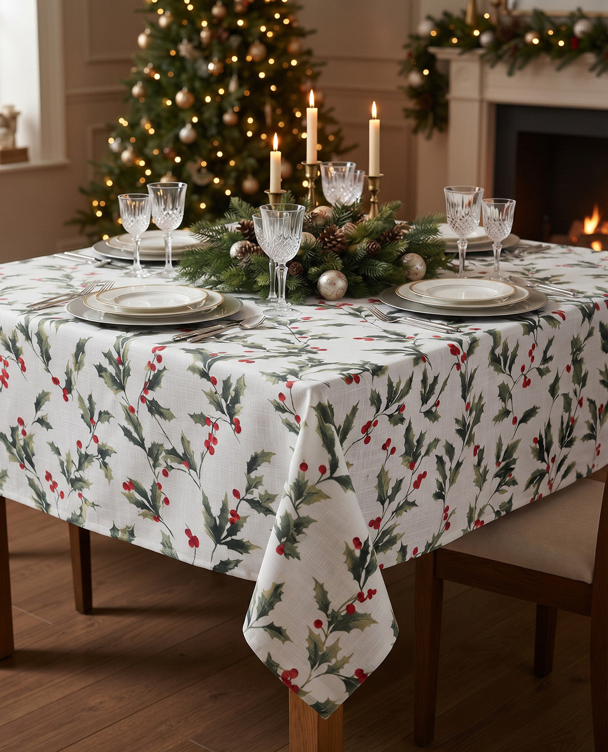 Laura Ashley Holly Tablecloth