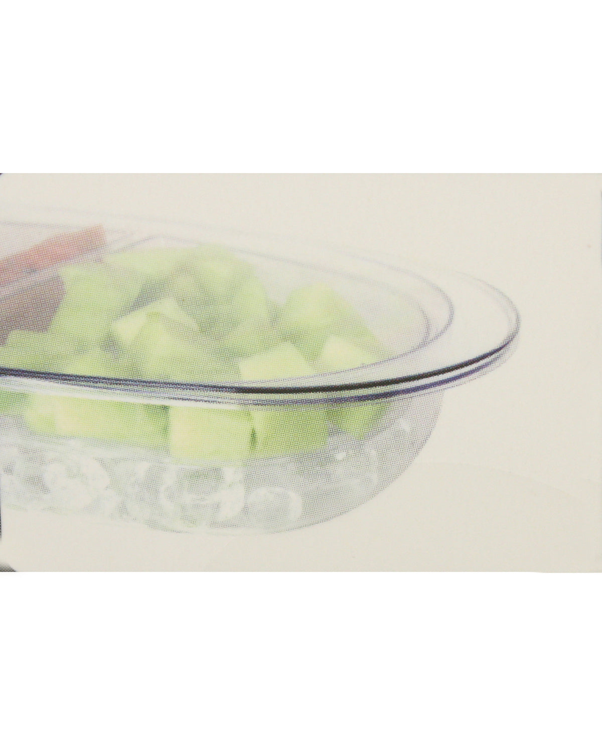 Two Section Oval Fruit & Veggie Chiller with Lid - Medium