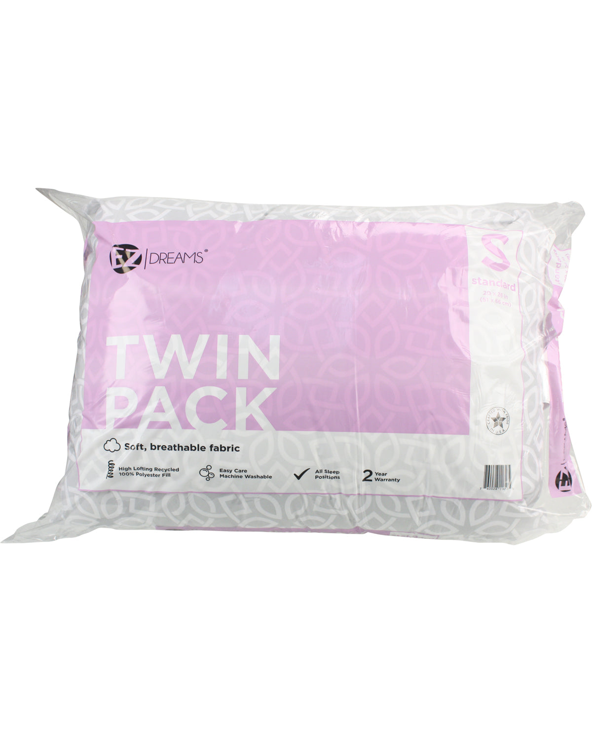 EZ Dreams Standard Pillows - Two Pack