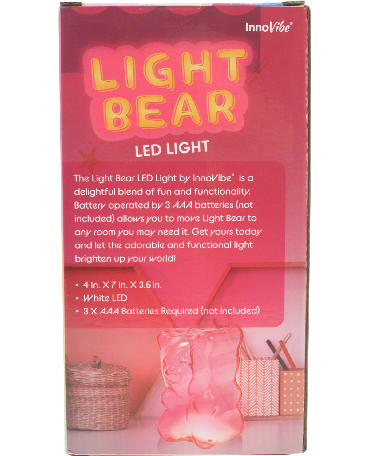 Pink Gummy Bear Desk Lamp