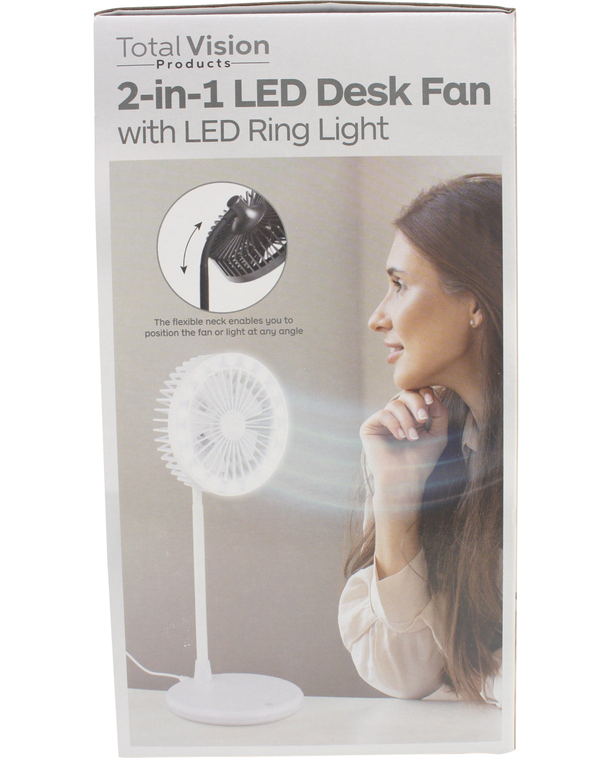 LED Desktop Fan with Ring Light