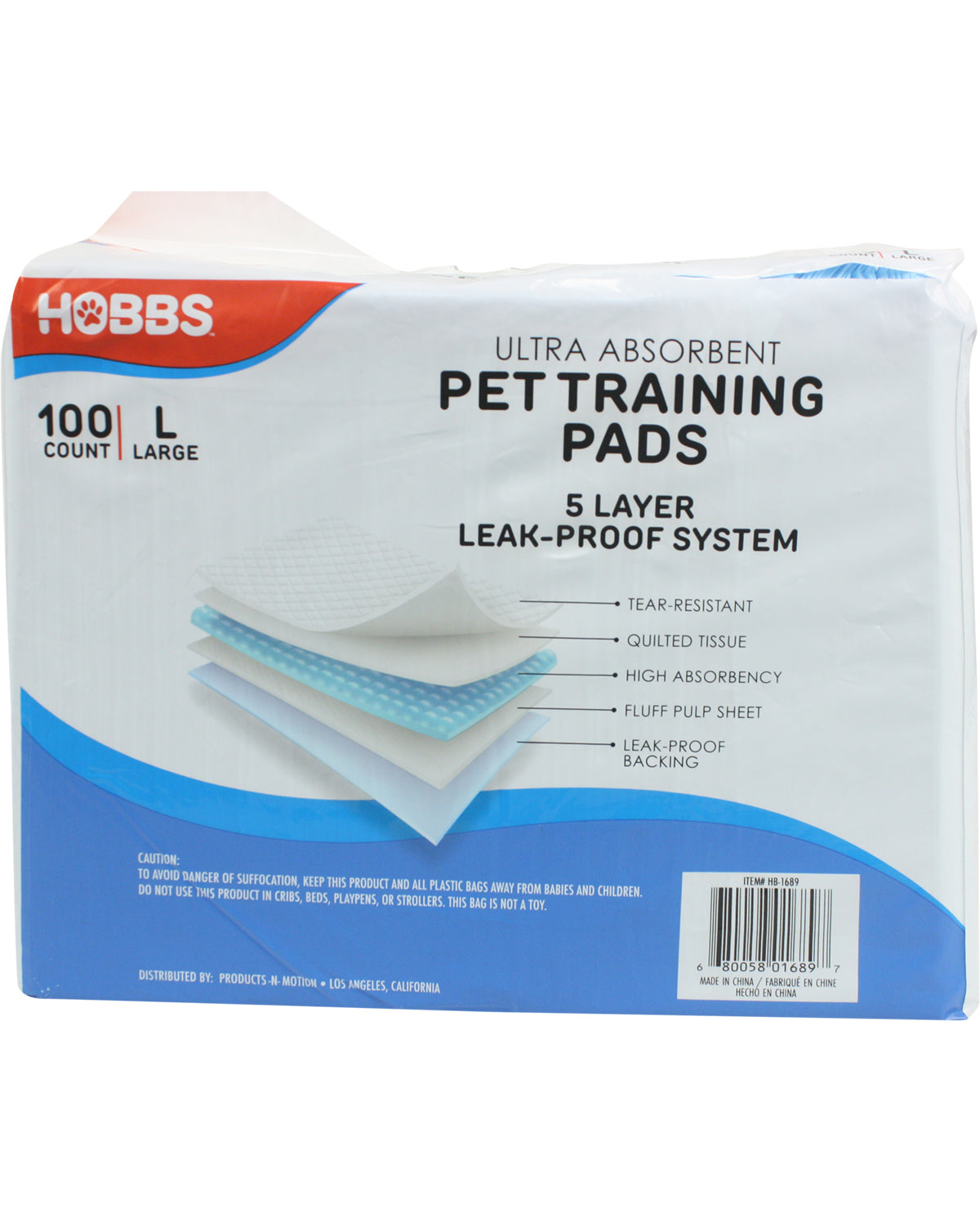 Ultra Absorbent Pet Training Pads - 100 Count