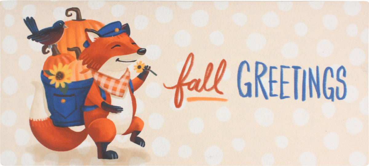 Foxy Fall Greetings Sassafras Switch Mat