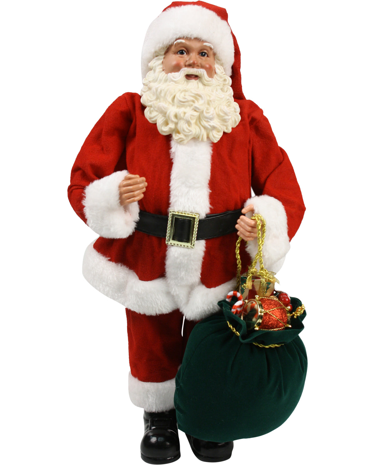 Christmas Santa Figure with Green Toy Sack