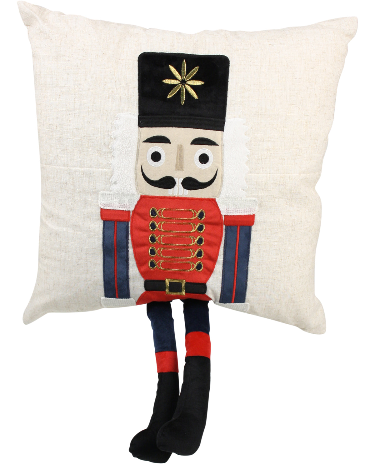 Nutcracker with Dangling Legs Decorative Pillow