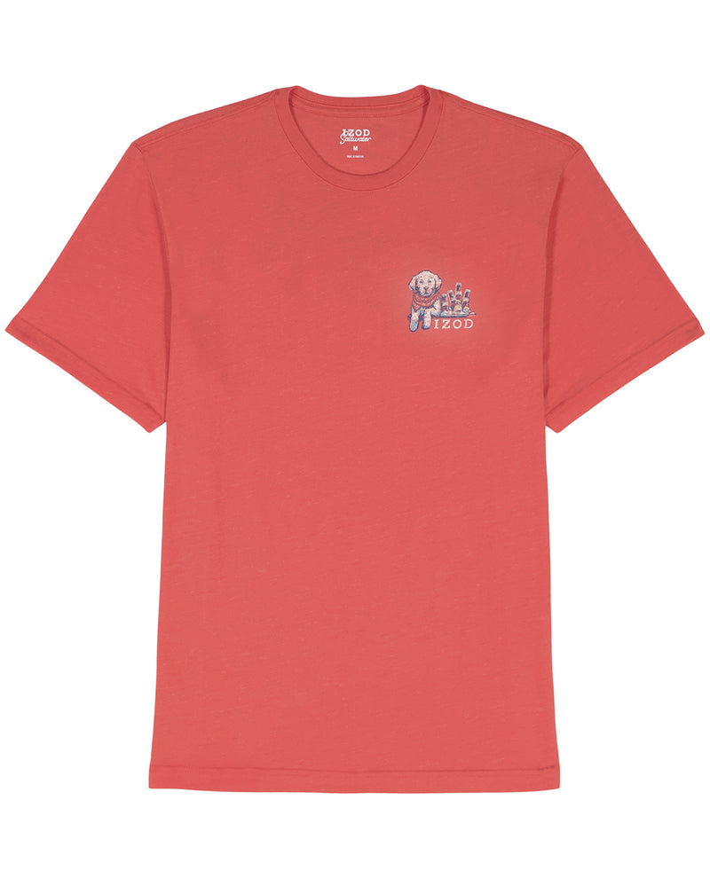 Izod Short Sleeve Soft Wash Graphic Crew