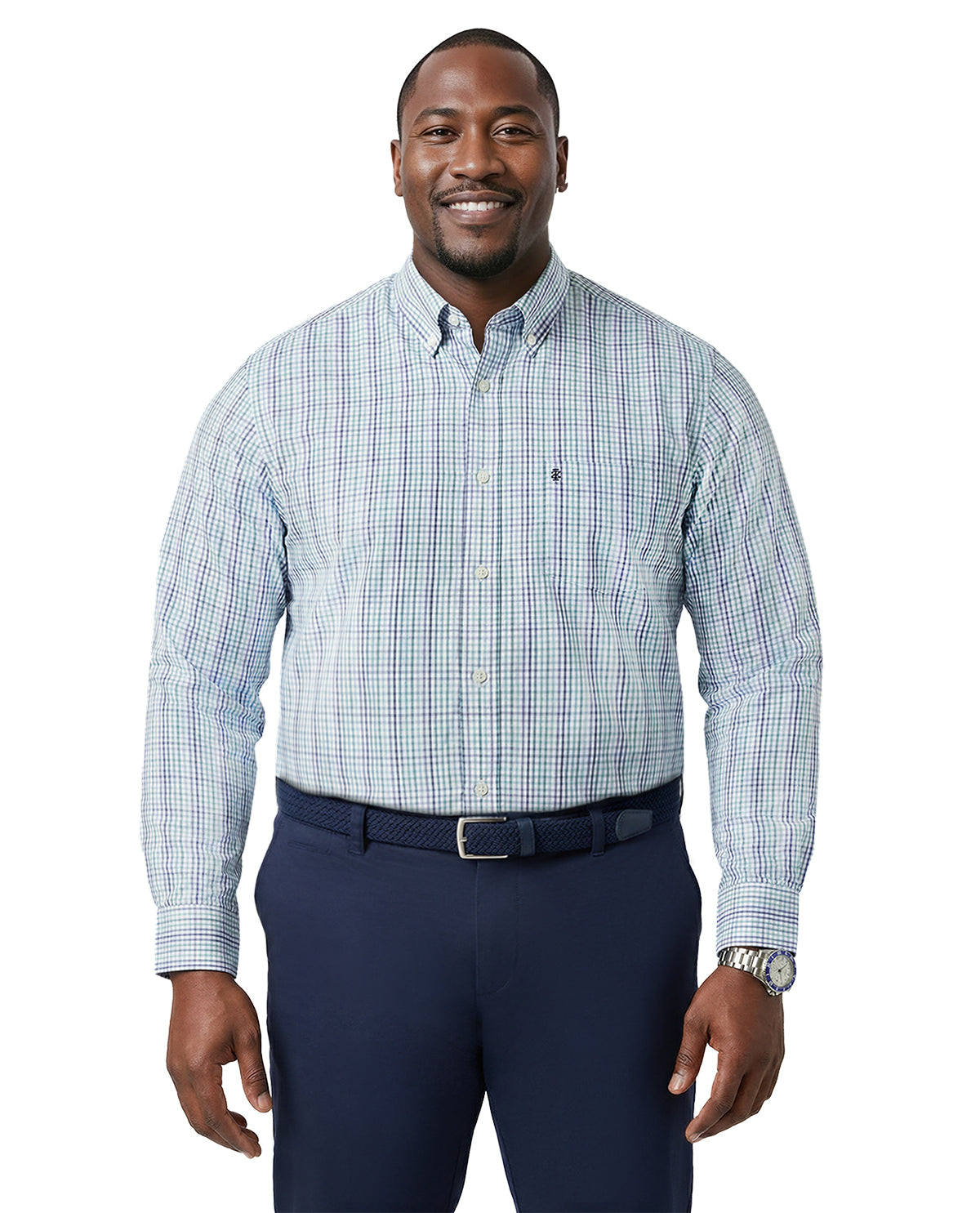 Izod Long Sleeve Performance Comfort Woven