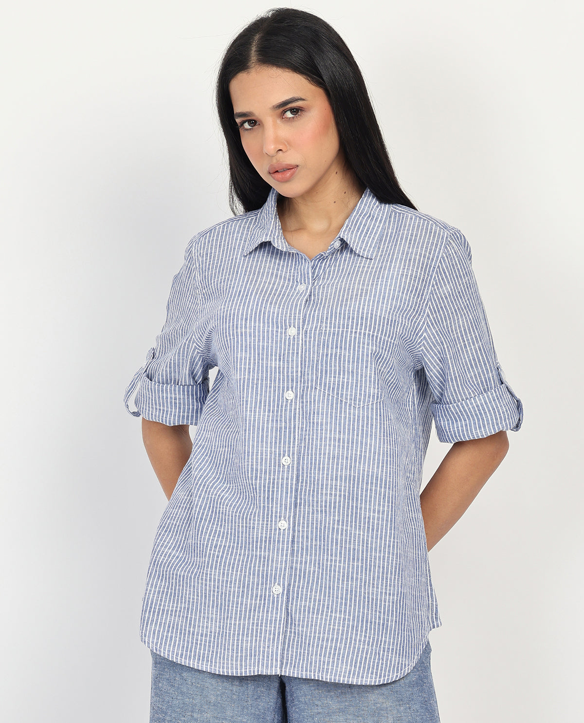 Dash 3/4 Sleeve Linen Top