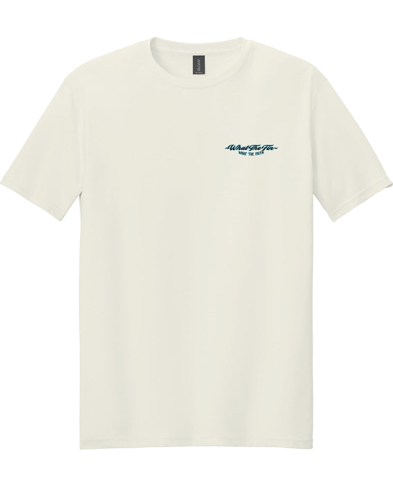 What The Fin Jesus Anchor Short Sleeve Tee Ivory