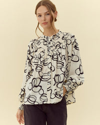 Floral Print Pullover Sweater