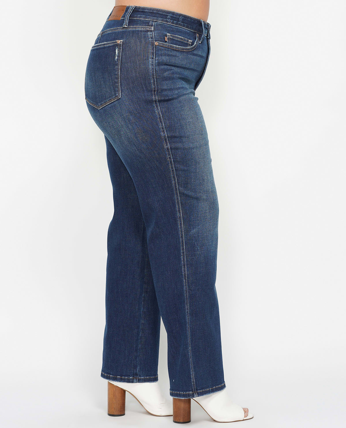 Judy Blue Plus High Waist Tummy Control Straight Jean