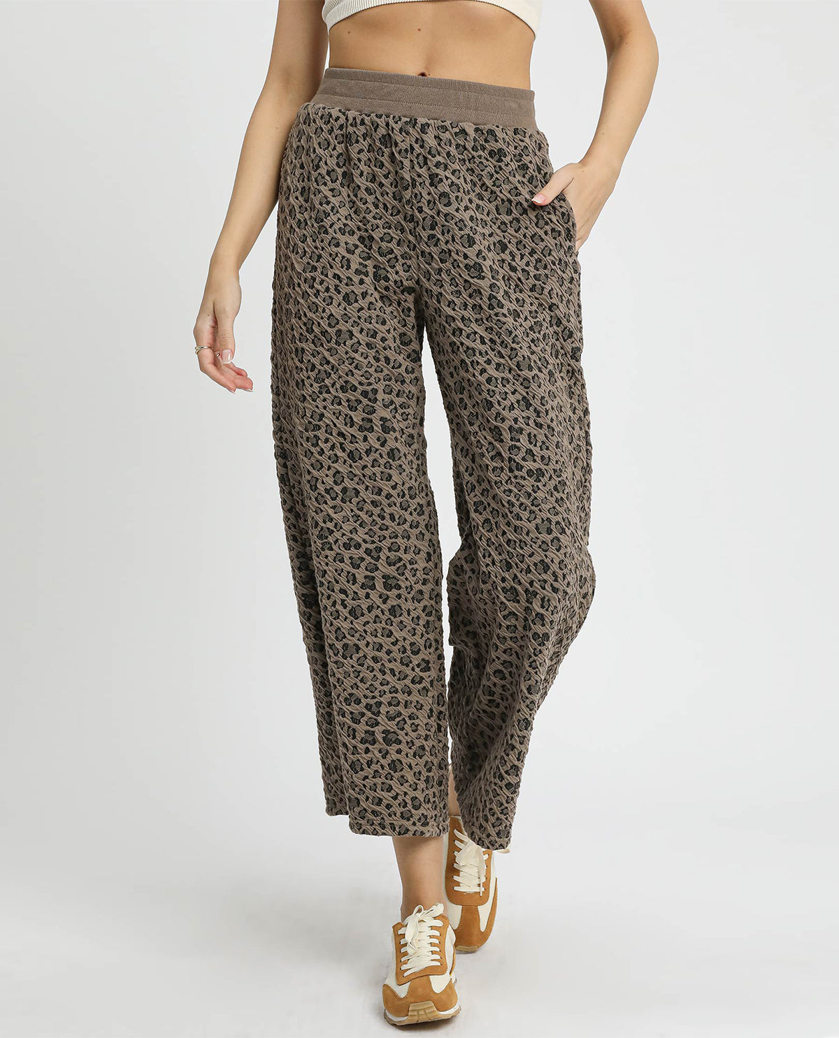 Umgee Animal Knit Pant
