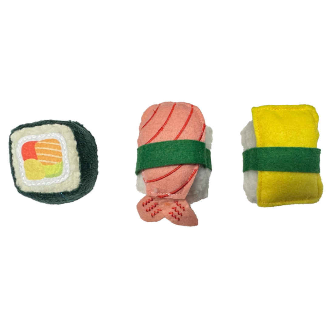 Three Pack Cat Toy - Gourmet Sushi