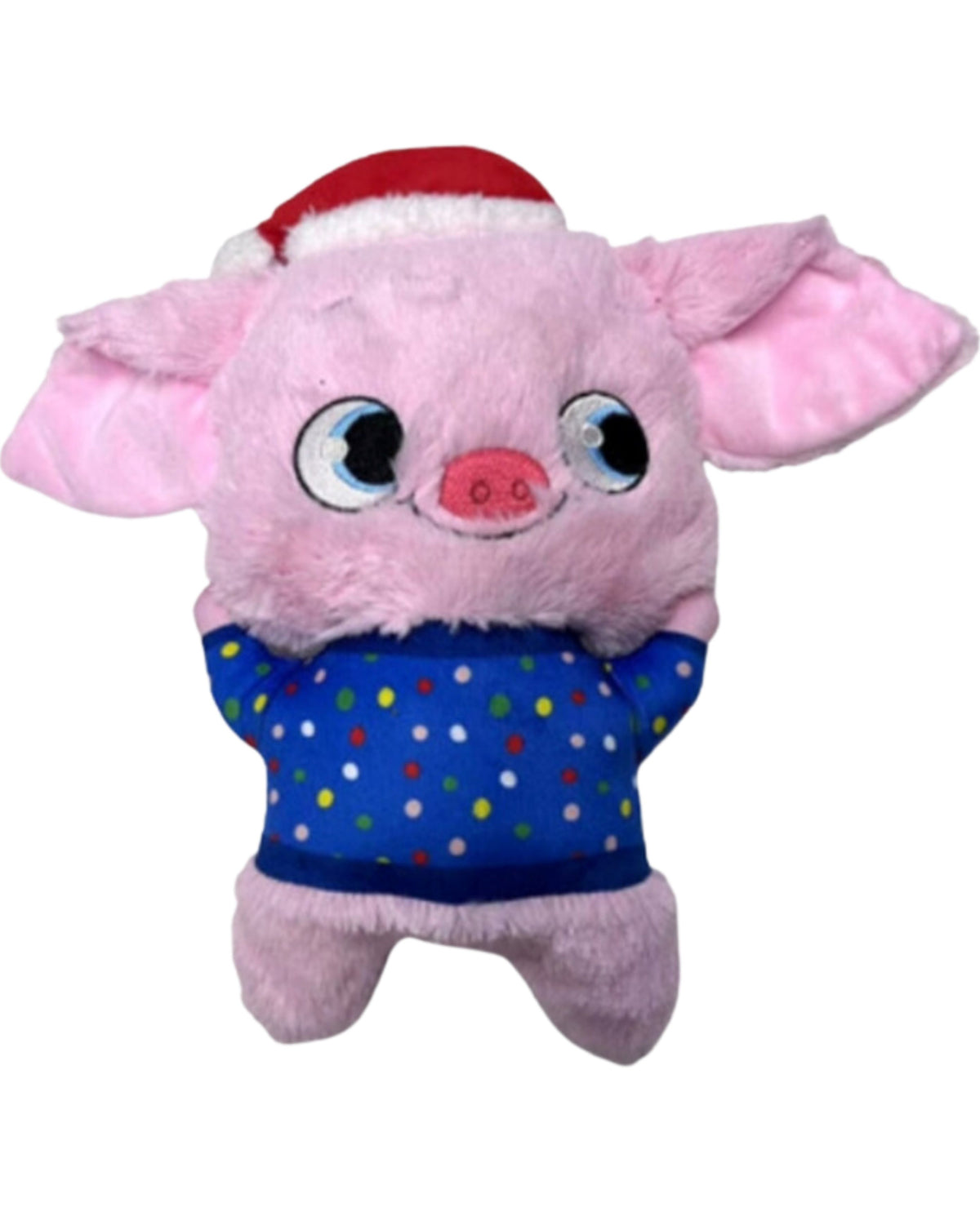 Pig with Christmas Sweater & Hat Pet Toy