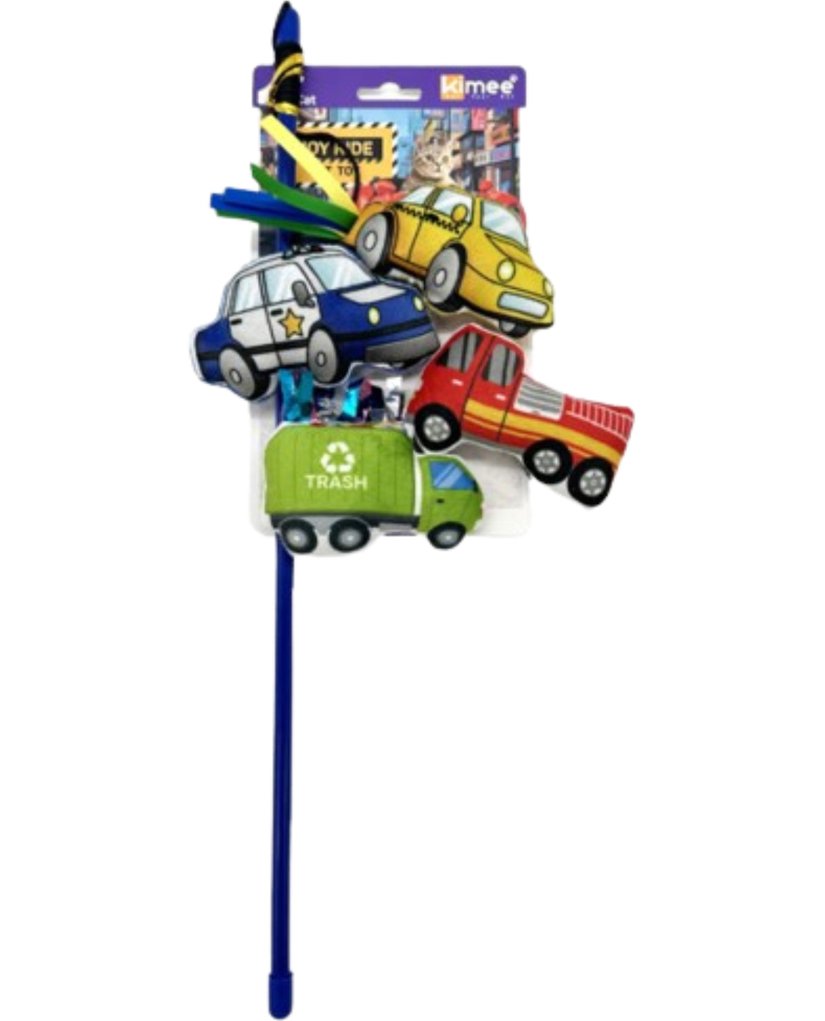 Vehicles Cat Wand Toy - Four Pack