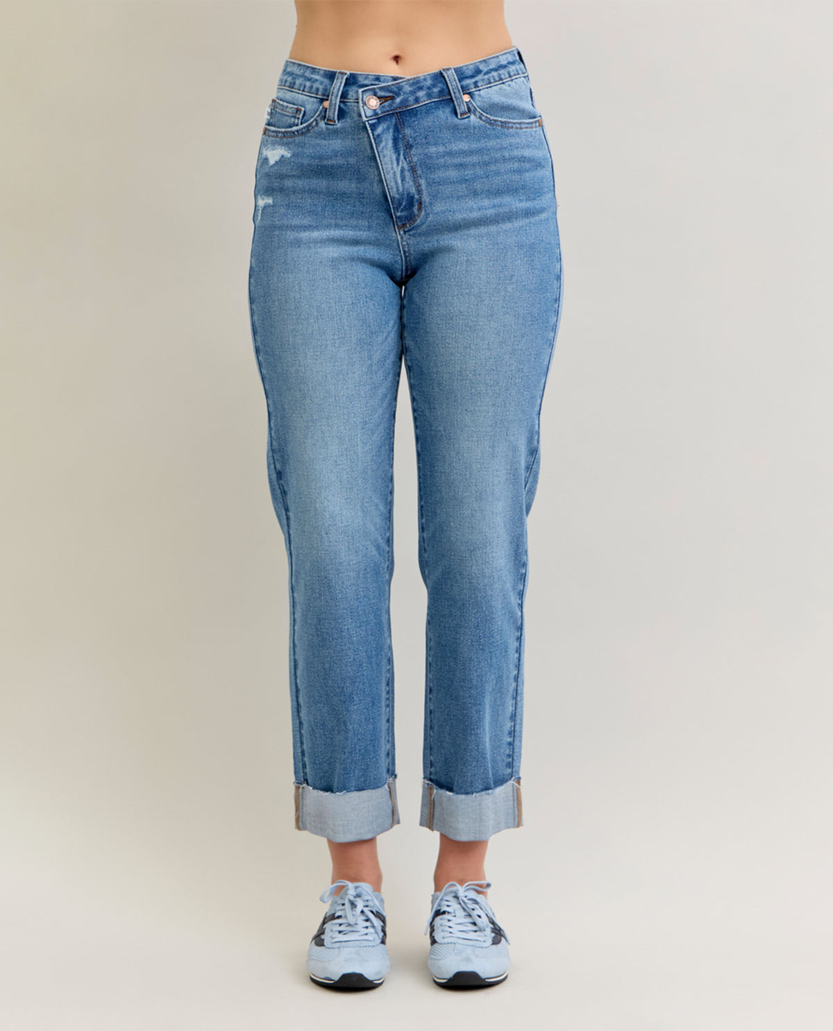 Judy Blue HW BF with Cuff Medium