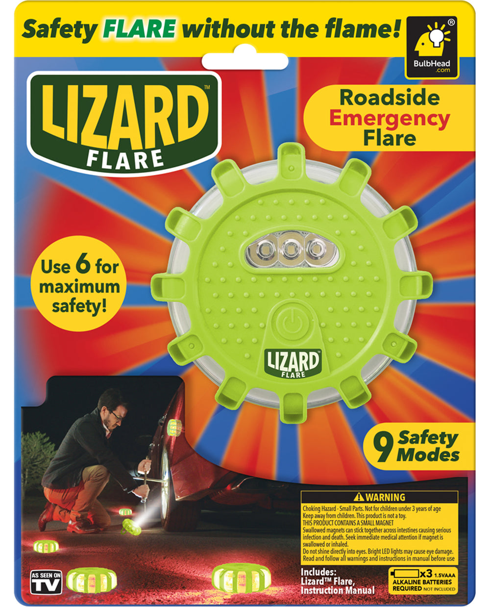 Lizard Flare Emergency Road Flare