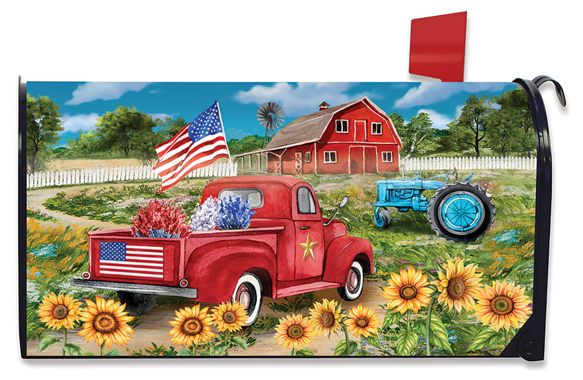 Land Of The Free Mailbox Cover