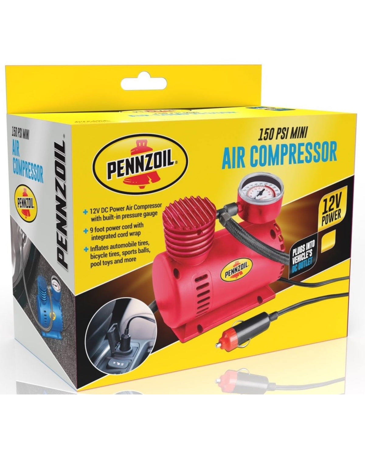 Pennzoil Miniature Air Compressor - 150 PSI
