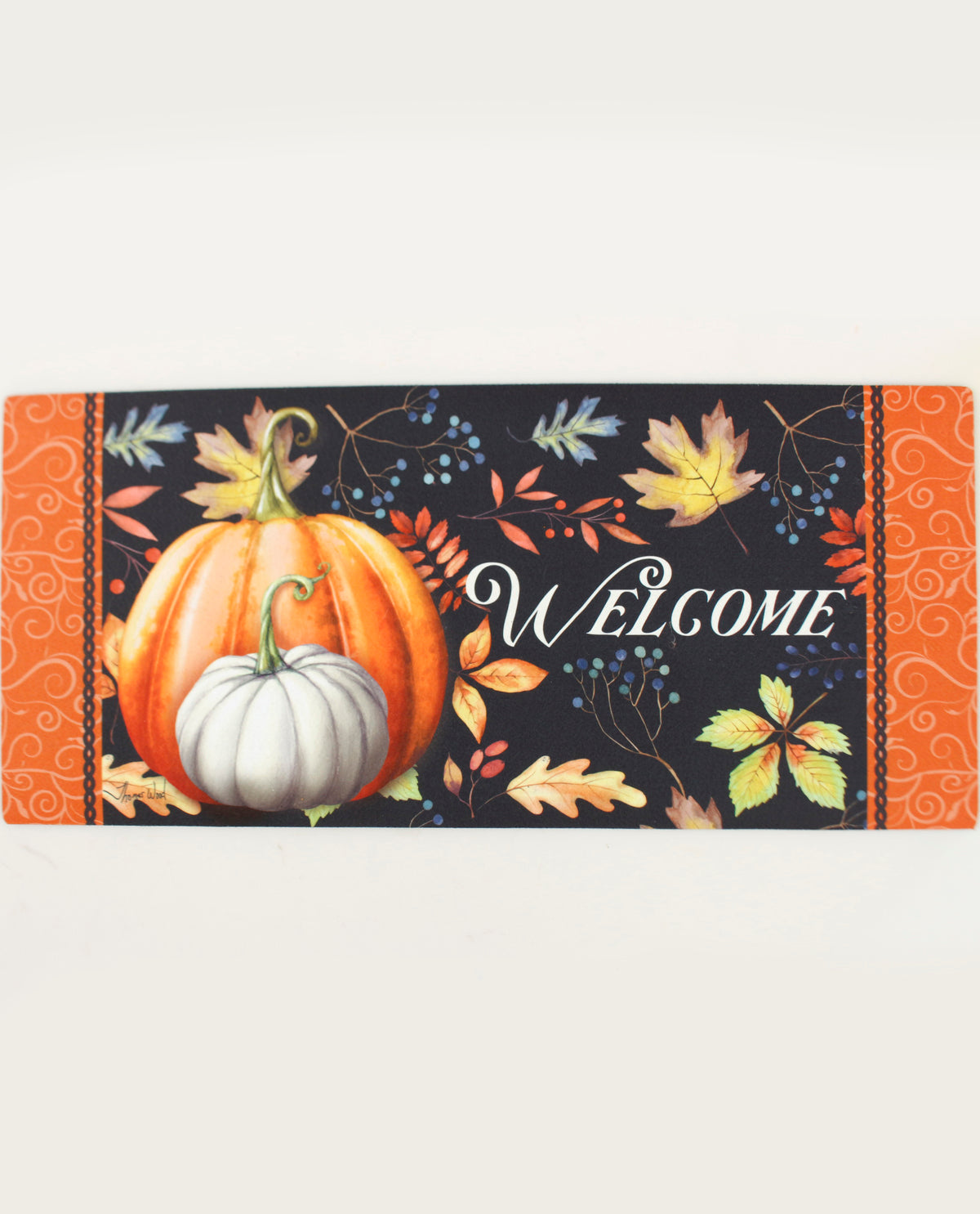 Fall Welcome Pumpkins Sassafras Switch Mat